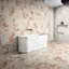 Carreaux de marbre véritable rose 12 x 24, poli, pour un usage résidentiel à l'intérieur des murs et des planchers, 4 par boîte, pièces de design luxueux, variation naturelle