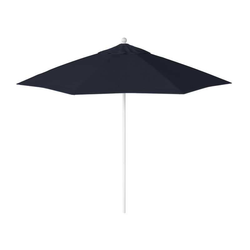 Parasol de marché octogonal 9 pi Willa, Spectre indigo Sunbrella®, Matted White