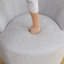 Ensemble de canapé de salon respirant gris-blanc Sackcloth