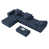 Chenille bleue scintillante