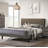 Alaria Platform Bed in Brown and Weathered Gray,bed frame,upholstered bed