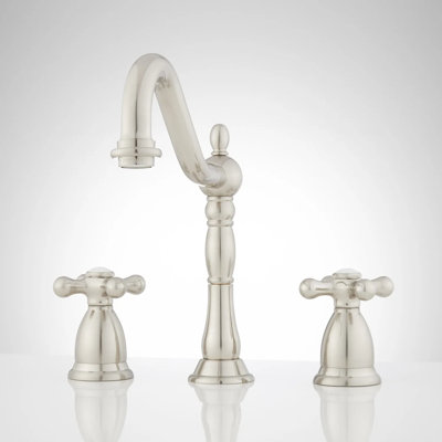 Victorian Widespread Bathroom Faucet with Cross Handles