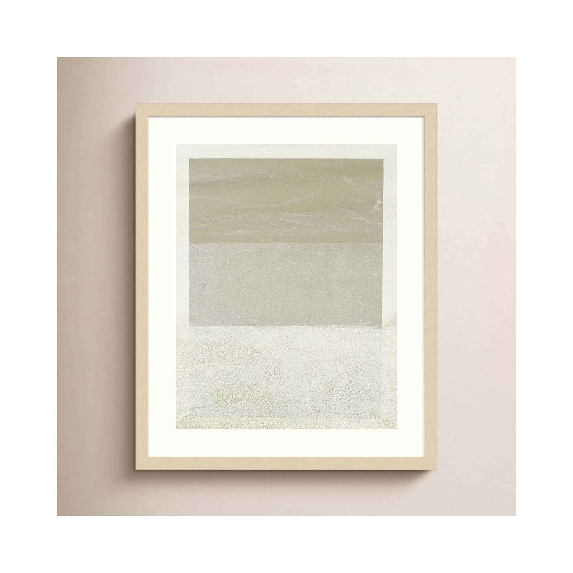 Cracked Parchment II by Vanna Lam, Brown, 25.18" H x 20.75" W x 0.88" D