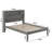 Lampley Solid Wood Platform Bed with Bookcase-407687472-470706929