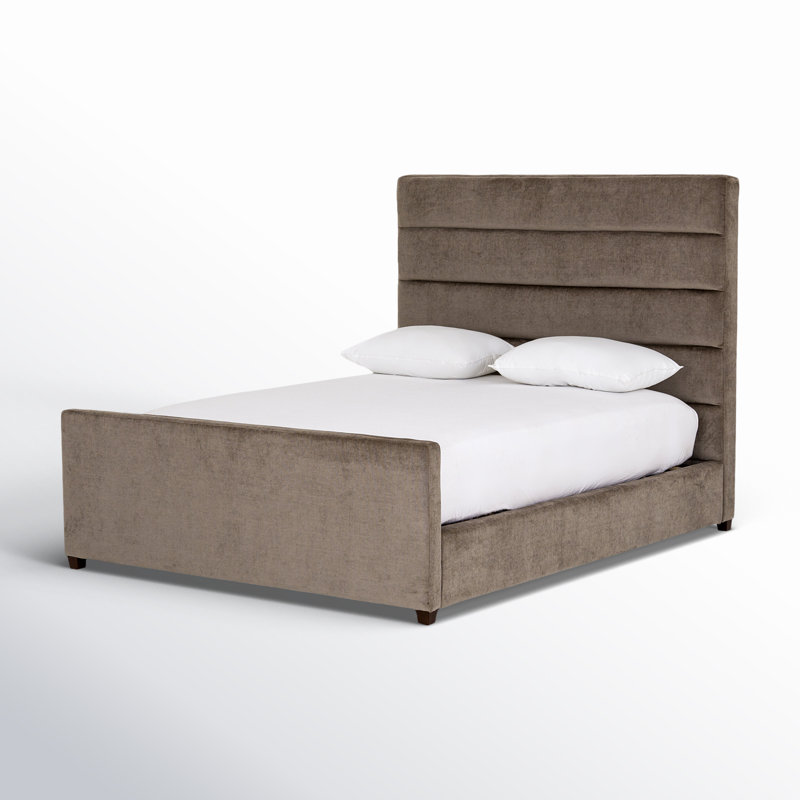 Cagle Upholstered Bed, King, Cambric Ivory