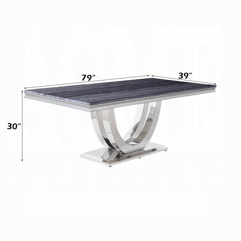 Cambrie Dining Table W/Engineered Stone Top