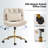 Jacquie 23" W Tilting Office Chair with Button-Tufting and Lumbar Pillow -1962450800