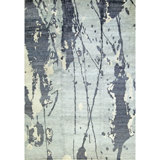 Hand-Knotted High-Quality Gray and Charcoal Area Rug