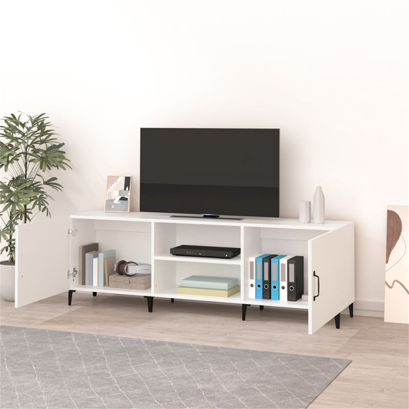 TV Stand for TVs up to 60", White/Black