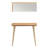 Modern Oak Sideboard with Mirror, 31.5 x 33.1 x 12.6 inches | 100% Melamine Coated Particle Board, Thickness: 0.7 inches | Wall-Mountable, Scandinavian Design, Stylish Storage Solution for Home & Office-871392013