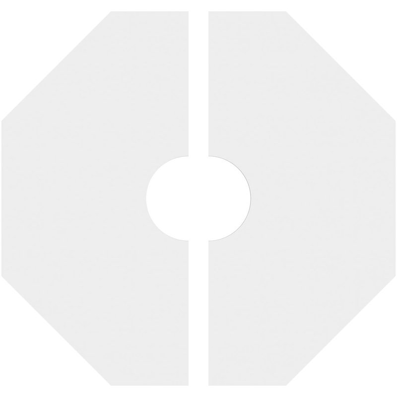 Médaillon de plafond contemporain en PVC de qualité architecturale 20 po x P 2 po x P 8 po x P 1 po