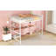 Full Metal Loft Bed With Desk And Shelve-6435009
