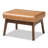 Kiger Faux Leather Ottoman