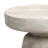 Robbie 16"W Solid Mango Wood Round Accent Table with Sculptural Design-108257870