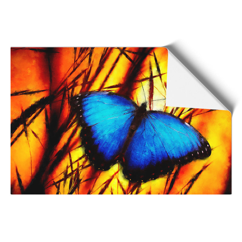 Butterfly Painting - Frameless Print, 21cm H x 30cm W x 0.1cm D