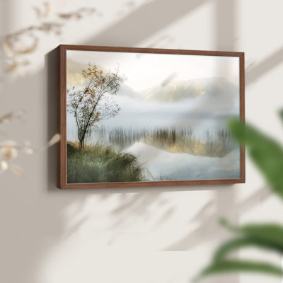Golden Mirror of August - Imprimé encadré - Restickable