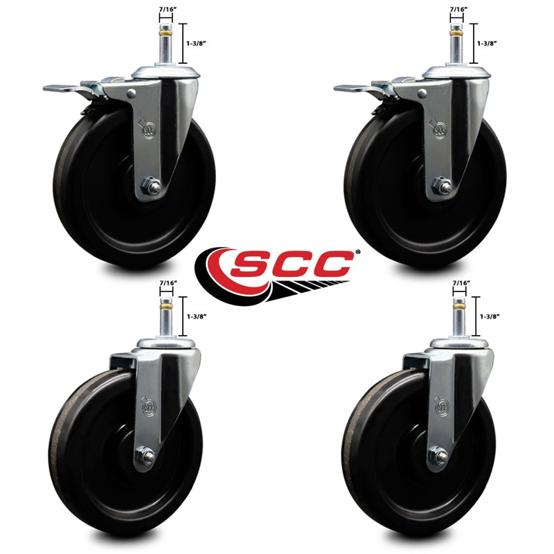 Swivel Grip Ring Stem Caster Set