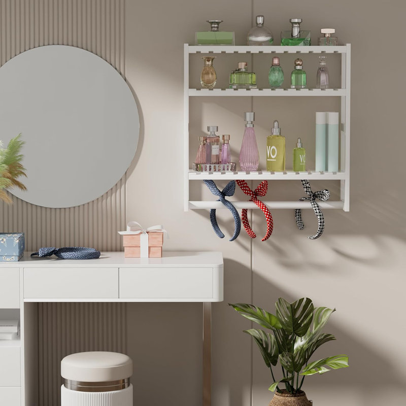 Rangement pour salle de bain Taffney, Blanc