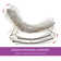 Caili Outdoor Rocking Metal Chair With Removable Cushions Set Of 2