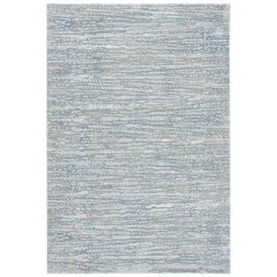 Tapis gris clair / bleu Aldfreck