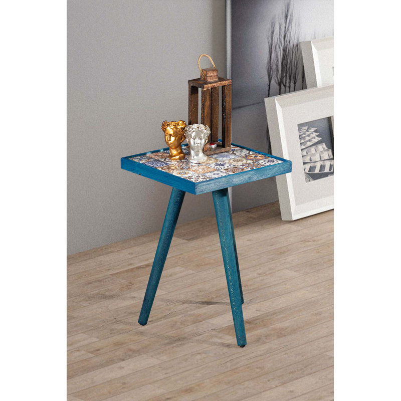 Table d'appoint Canora Grey Side Table d'appoint Table d'appoint Home Essentials, Bleu