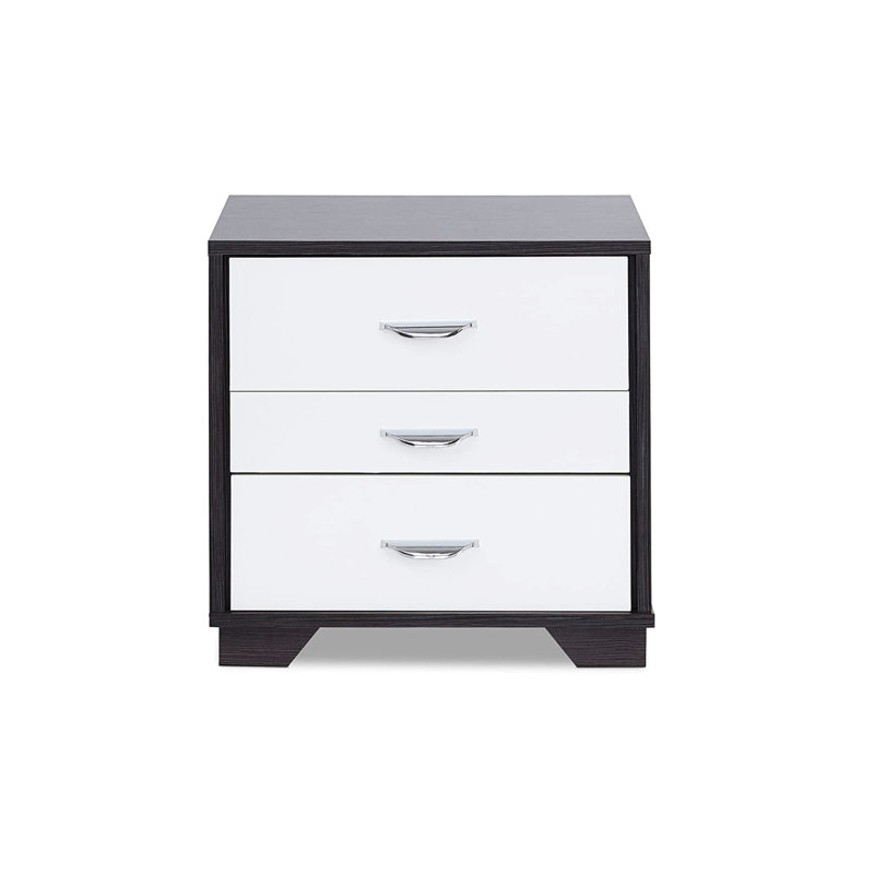 3 Nightstand In White And Black - Enhance Your Bedroom Decor Modern For A Chic
