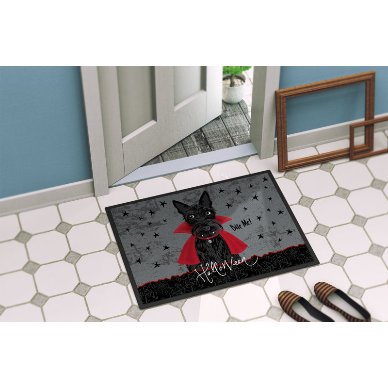 Corbyn Non-Slip Halloween Outdoor Doormat, 0.25" H x 27" W x 18" D