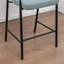 Tabouret de comptoir rembourré avec accoudoirs Devane-123161738