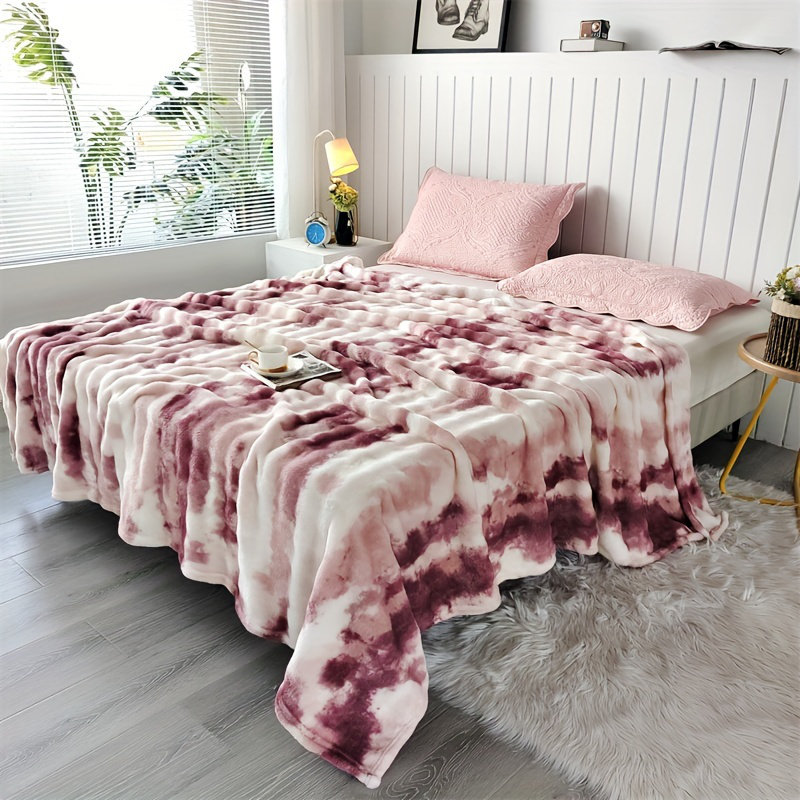 Jeté ultra doux en fausse fourrure de lapin - chaud et confortable pour toutes les saisons, réversible, lavable à la machine