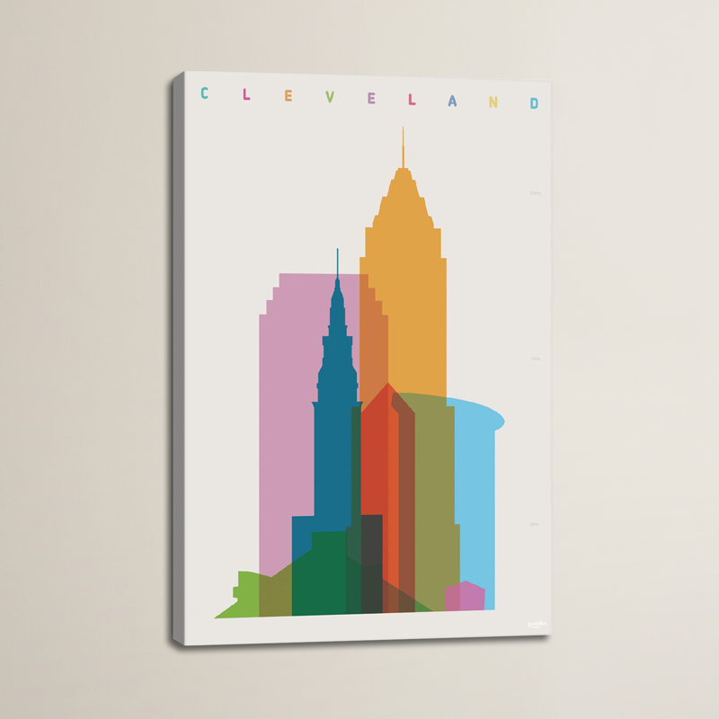 « cleveland » par yoni alter, impression sur toile tendue, H 26 po x l 18 po x P 1,5 po