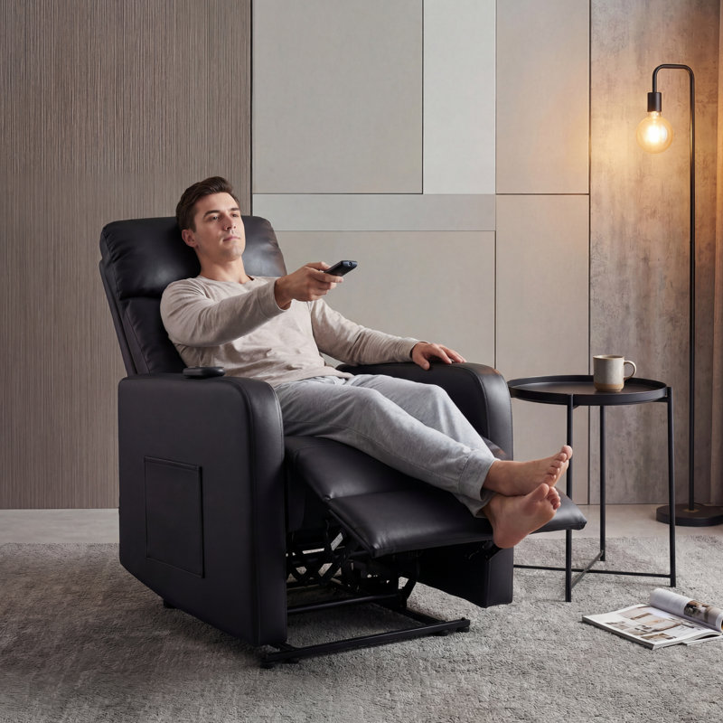 Fauteuil inclinable électrique Wall, Noir
