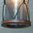 Inlight 1-Light Outdoor Pendant Light for Porch, Matte Black and Barnwood Finish, Bulb Not Included