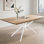 Pieds de table modernes en métal avec patins réglables, base de bureau en fer robuste pour les tables de salle à manger, de café ou de console