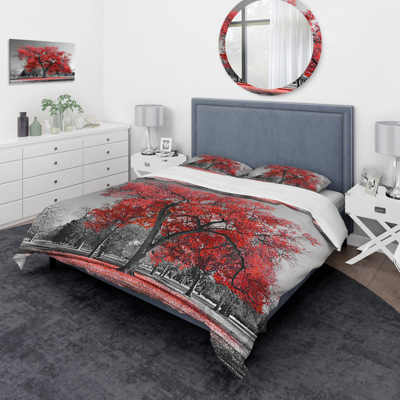 Ensemble de housse de couette traditionnelle, Housse de couette très grand + 2 taies décoratives