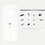Porte de grange coulissante double 24 po x 80 po en bois manufacturé double avec porte en PVC-115639300