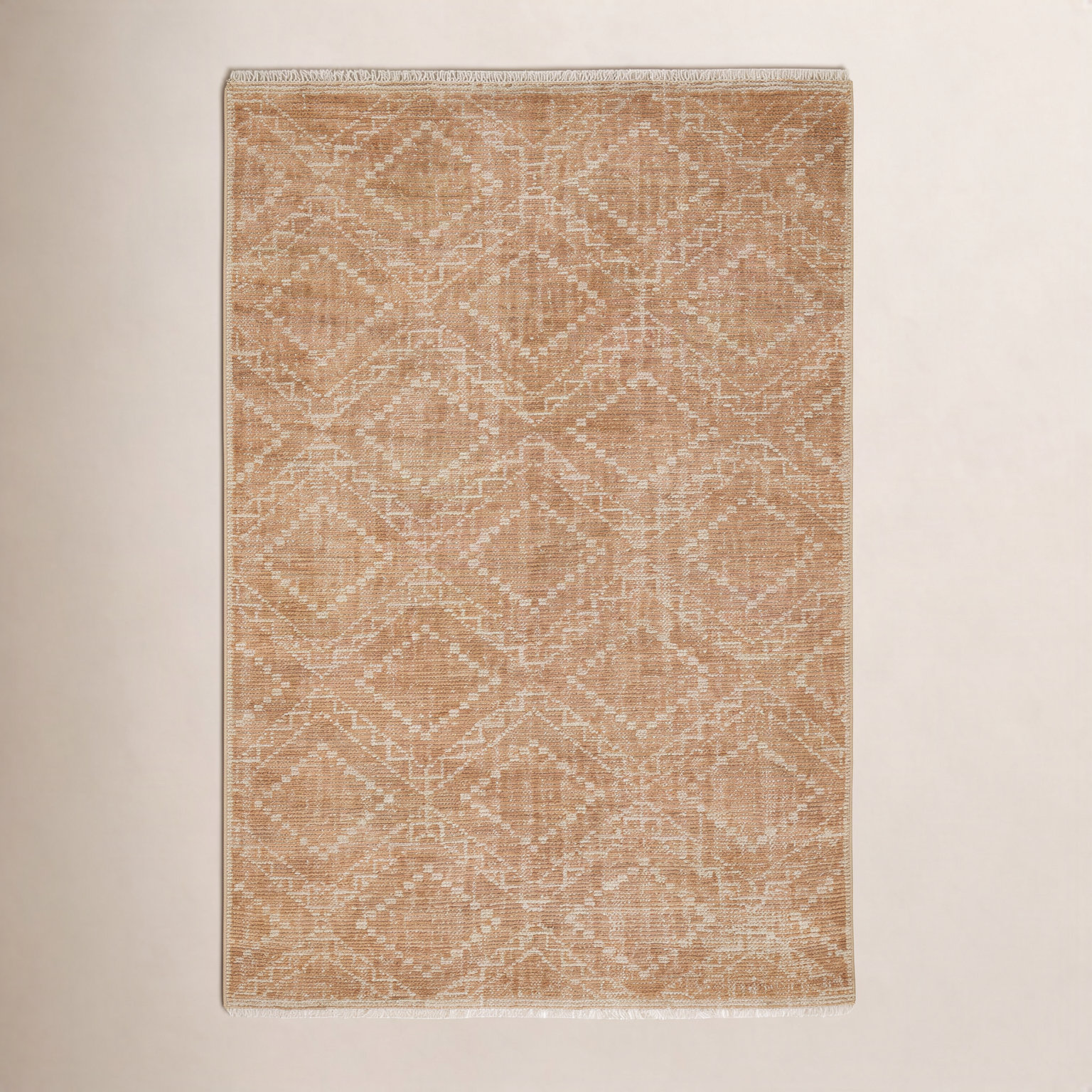 Alfreda Hand-Knotted Geometric Wool Rug, Rectangle 7'9" x 9'9"