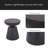 Outdoor Lightweight Concrete Side Table