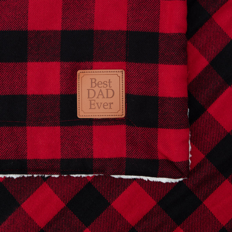 Sherpa Plaid Throw Blanket