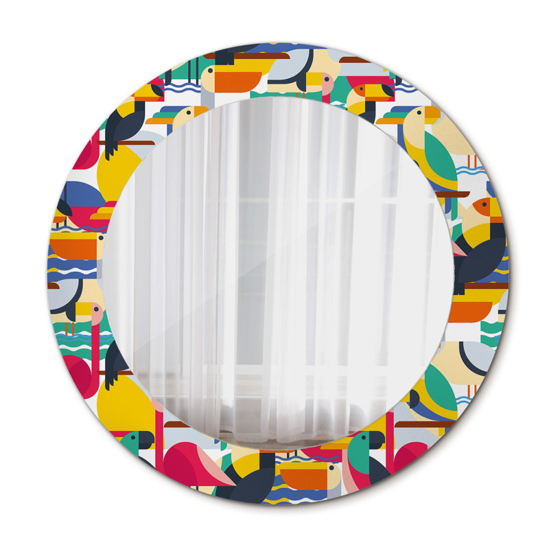 Huldar Glass Flat Wall Mirror