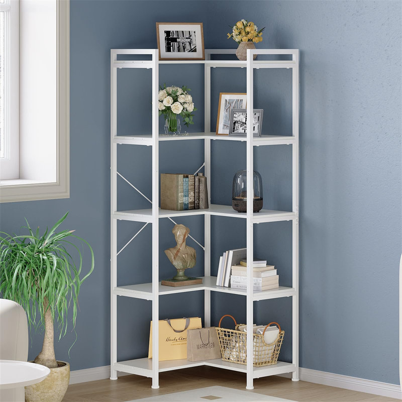 150cm H x 30cm W Iron Etagere Bookcase