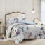 Housse de couette en coton - 3 pièces pour grand lit avec une belle literie à motif floral double / grand et motif élégant