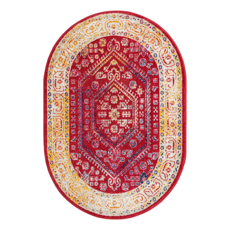 Aurelia Oriental Indoor Rug, Oval 4' x 6'