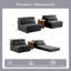 Canapé modulaire Boneless (gris foncé)-32827429