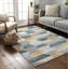 Mystic Maddox Blue/Grey/Yellow Modern Geometric Rug-37213244