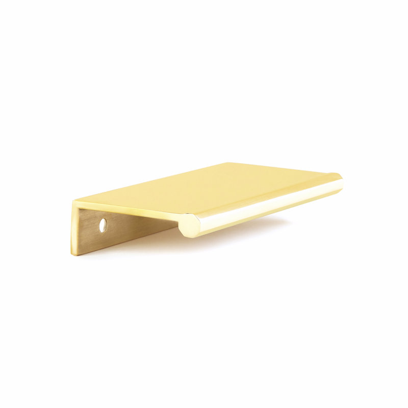 Baker Finger Pull, Unlacquered Brass