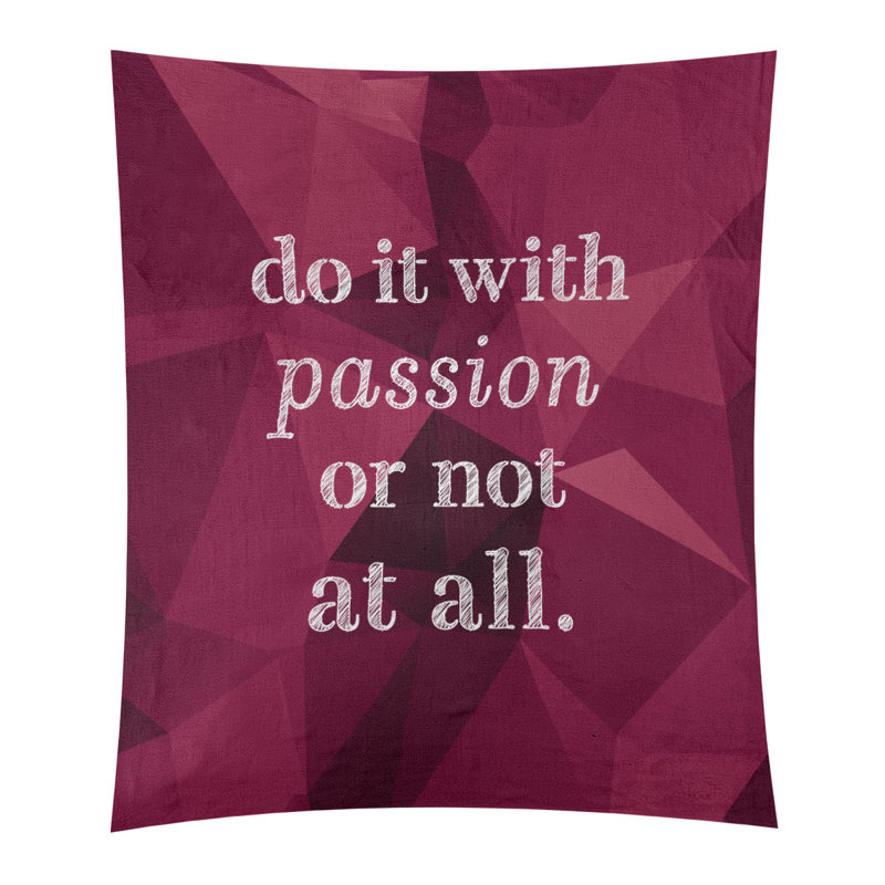 Tapisserie de la passion de polyester en faux gemme, H 80 po x l 68 po, Spinelle