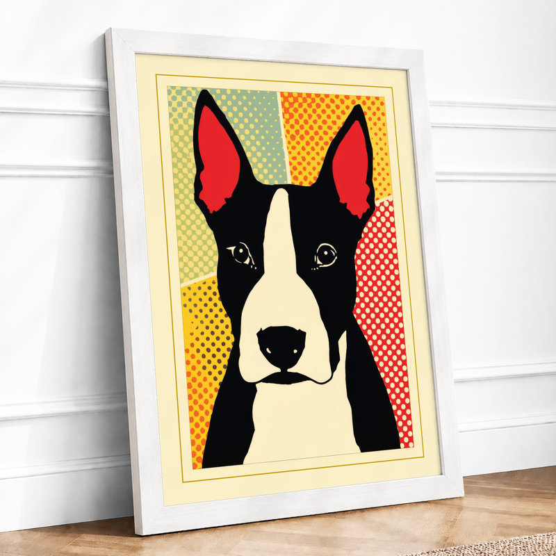 Portrait Dog Pop Art - Print, A1 - 84.1 x 59.4 cm, White