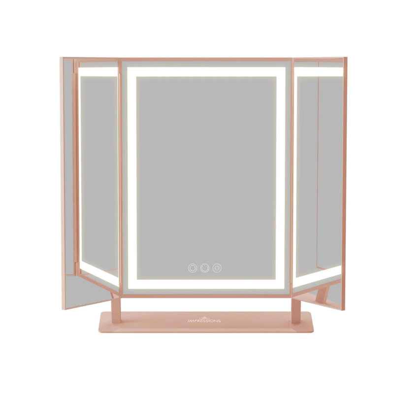 Miroir de salle de bain Lavish, Or rose