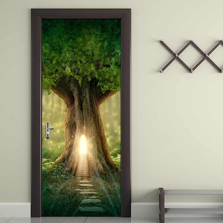 Décalcomanie murale arbre imaginaire