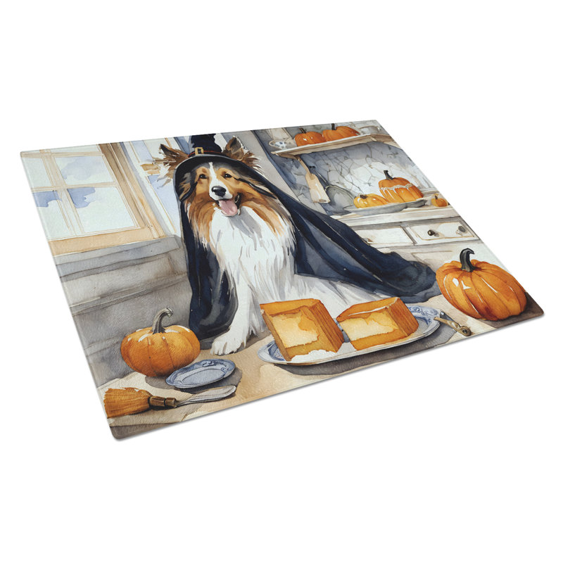 Planche à découper en verre Sheltie